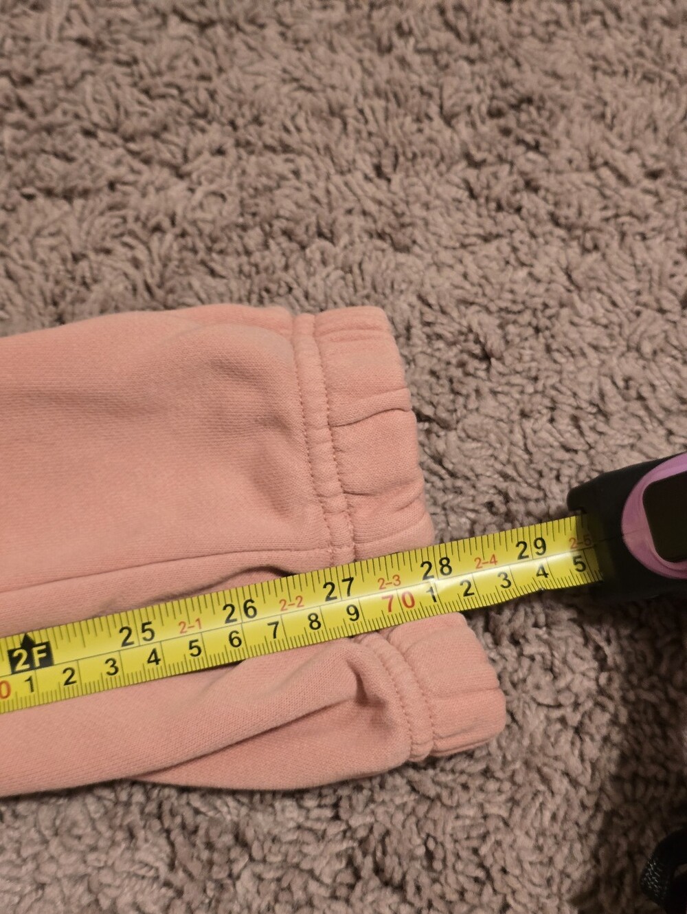 Nike Jordan Women's Essentials Fleece Sweatpants Loose Fit Pink L - Faint Spots - Picture 8 of 9